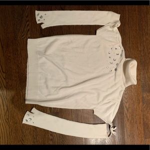 Lili Gaufrette Paris girls jeweled turtleneck